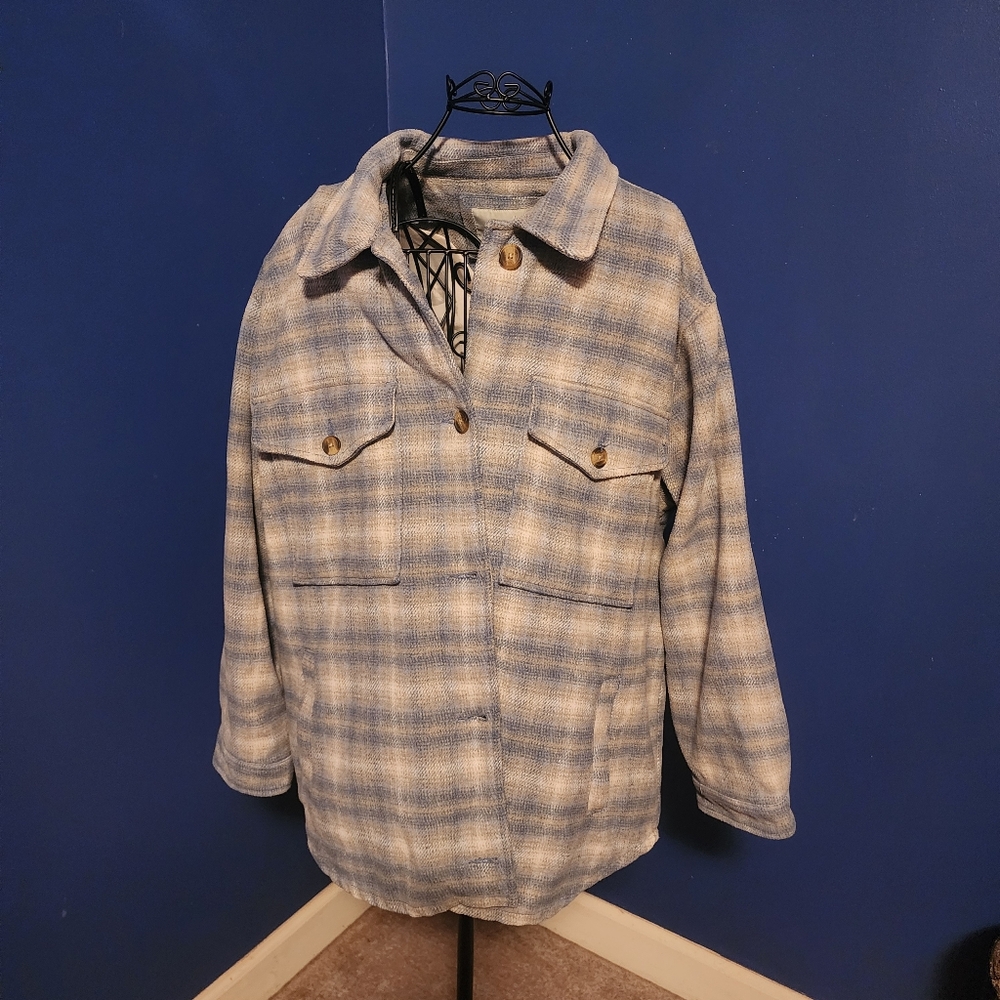 AMERICAN EAGLE Oversized Plaid Shacket - XXL
